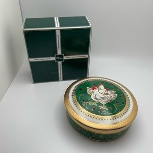 Vintage Twelve Days of Christmas Three French Hens Mikasa Gold